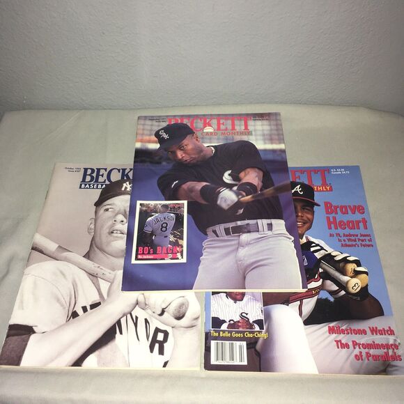 MLB Beckett Baseball Card Monthly #80 #127 #143 Nov 1991 Oct 1995 Feb1997 - Picture 1 of 14